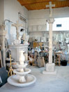 taller de talla en piedra - fuente y crucero de piedra